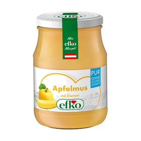 efko Apfelmus Pur mit Banane