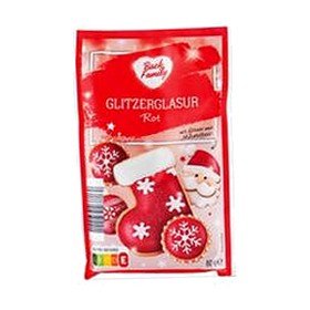 BACK FAMILY Glitzerglasur, Rot