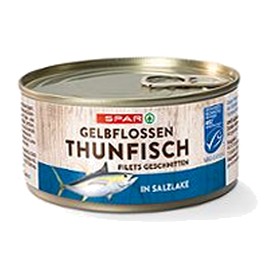 SPAR Gelbflossen-Thunfisch Filets in Salzlake
