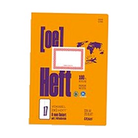 Ursus OE Heft OE.17 Vokabelheft A4, liniert, mit Mittelstrich, 20 Blatt
