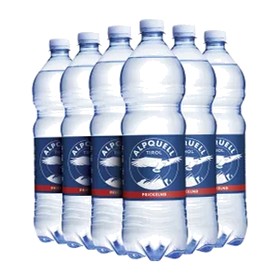 Alpquell Mineralwasser prickelnd Tray 6x 1,0 Liter