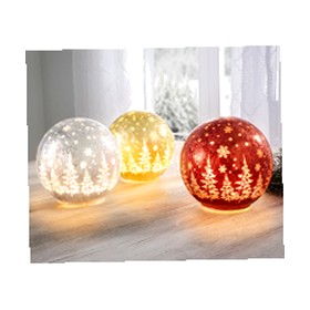 LED-Glaskugel "Frio"